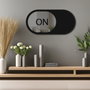 Wallity Ozgl510 Espejo Decorativo Ahumado 60 x 30 cm con Bandas de Doble Cara Elegante y Moderno